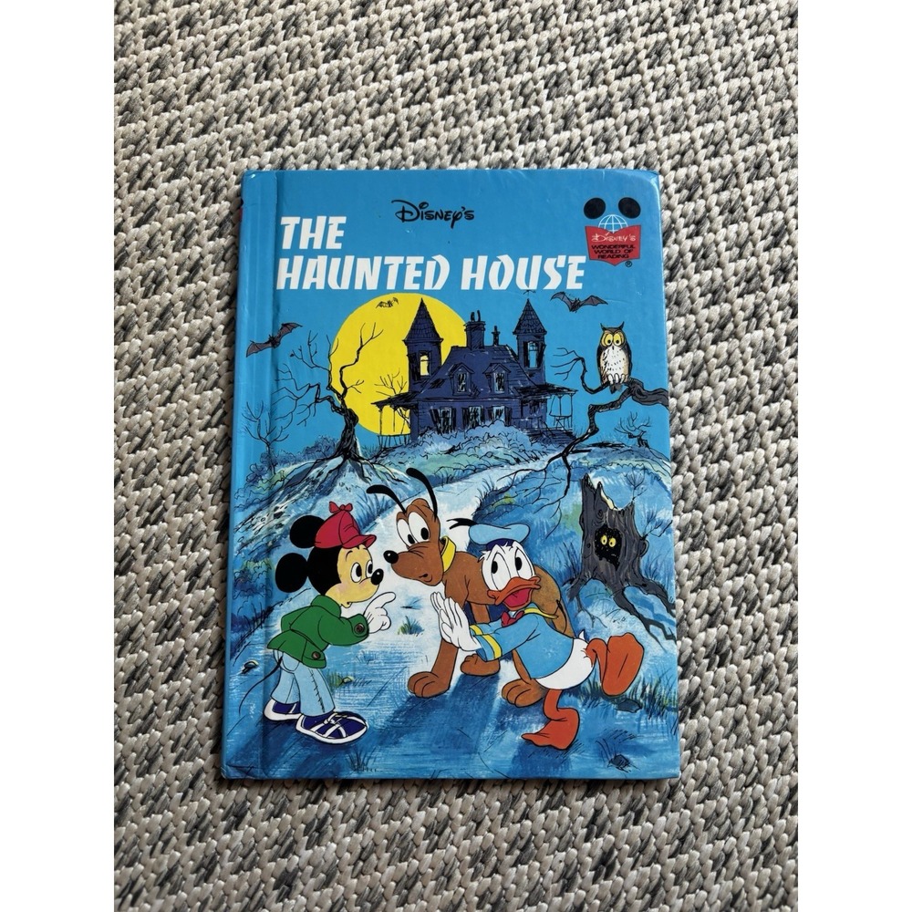 Walt Disney Productions The Haunted House 1975 Mickey Daffy & Pluto Vintage Book